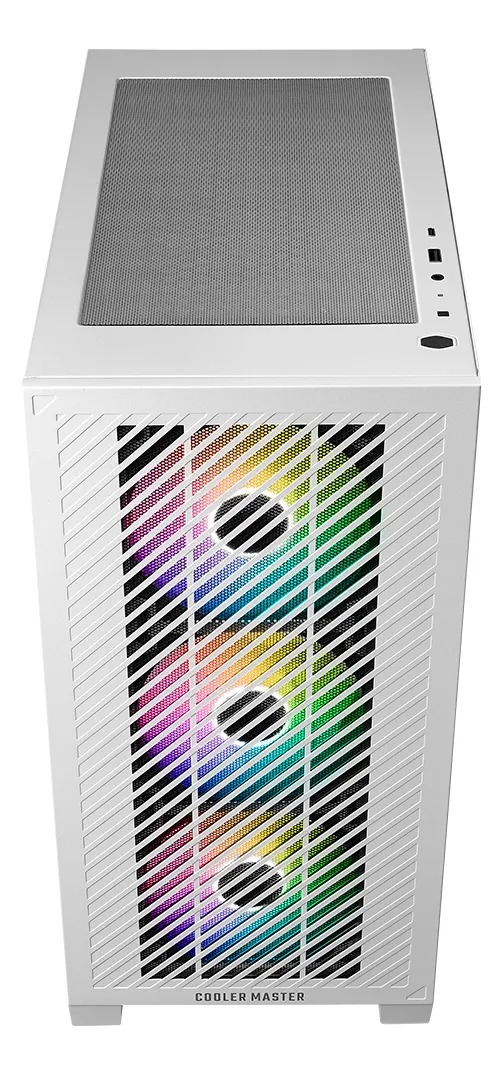 Gabinete Gamer Cooler Master Elite 301 X3 Fan ARGB White E301-WGNN-500