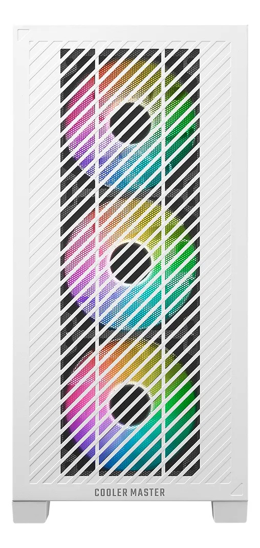 Gabinete Gamer Cooler Master Elite 301 X3 Fan ARGB White E301-WGNN-500