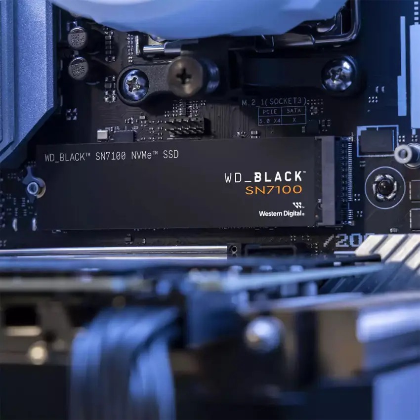 Almacenamiento Disco Solido SSD NVMe Western Digital 4TB Black SN7100 PCIe 4.0 M.2 WDS400T4X0E