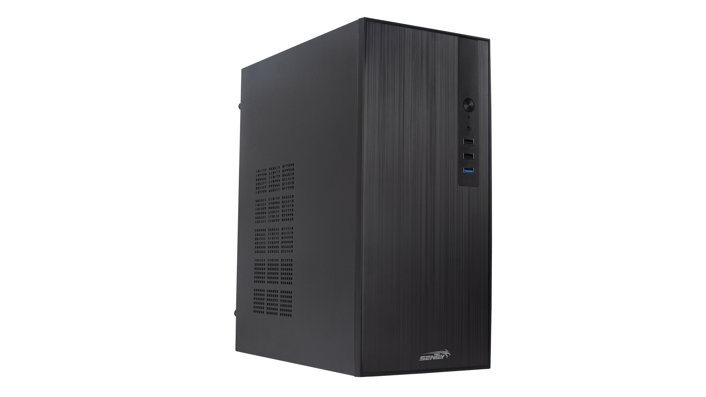 Gabinete Oficina Sentey + Fuente 600W X1 Fan Black TM40