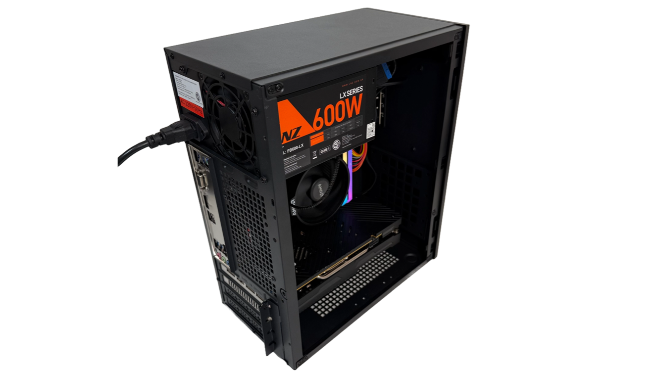 Gabinete Oficina Sentey + Fuente 600W X1 Fan Black TM40