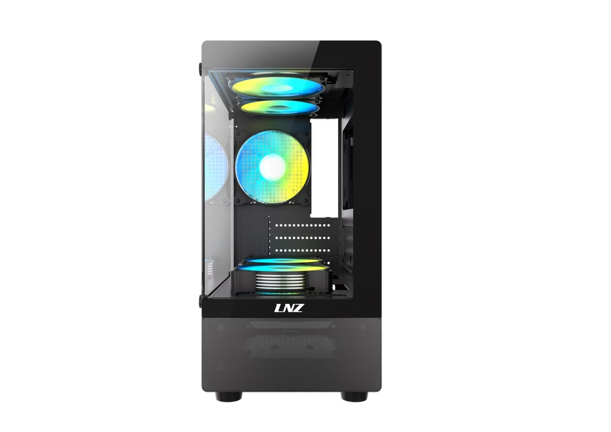 Gabinete Gamer LNZ P11 X5 Fan ARGB Black P11-ARGB-BLKM