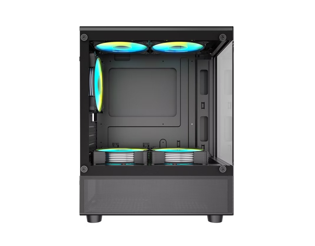 Gabinete Gamer LNZ P11 X5 Fan ARGB Black P11-ARGB-BLKM