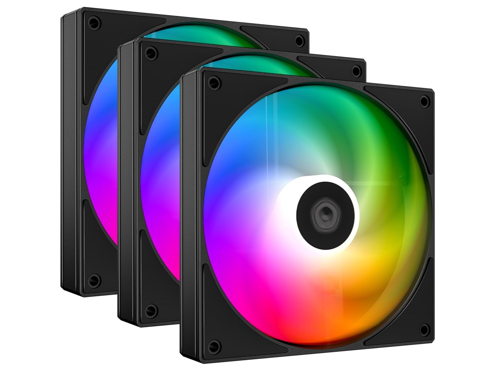 Refrigeracion Cooler Gabinete ID-Cooling  X3 Trio ARGB Black AS-120-K