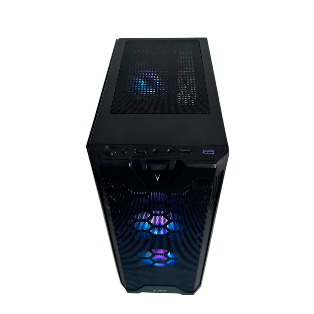 Gabinete Gamer LNZ Y11 X4 Fan ARGB Black Y11-SF-ARGB