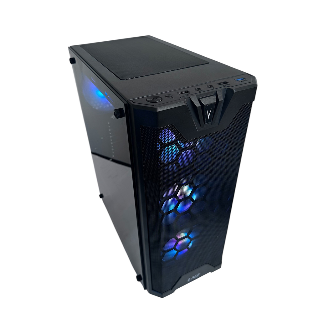 Gabinete Gamer LNZ Y11 X4 Fan ARGB Black Y11-SF-ARGB