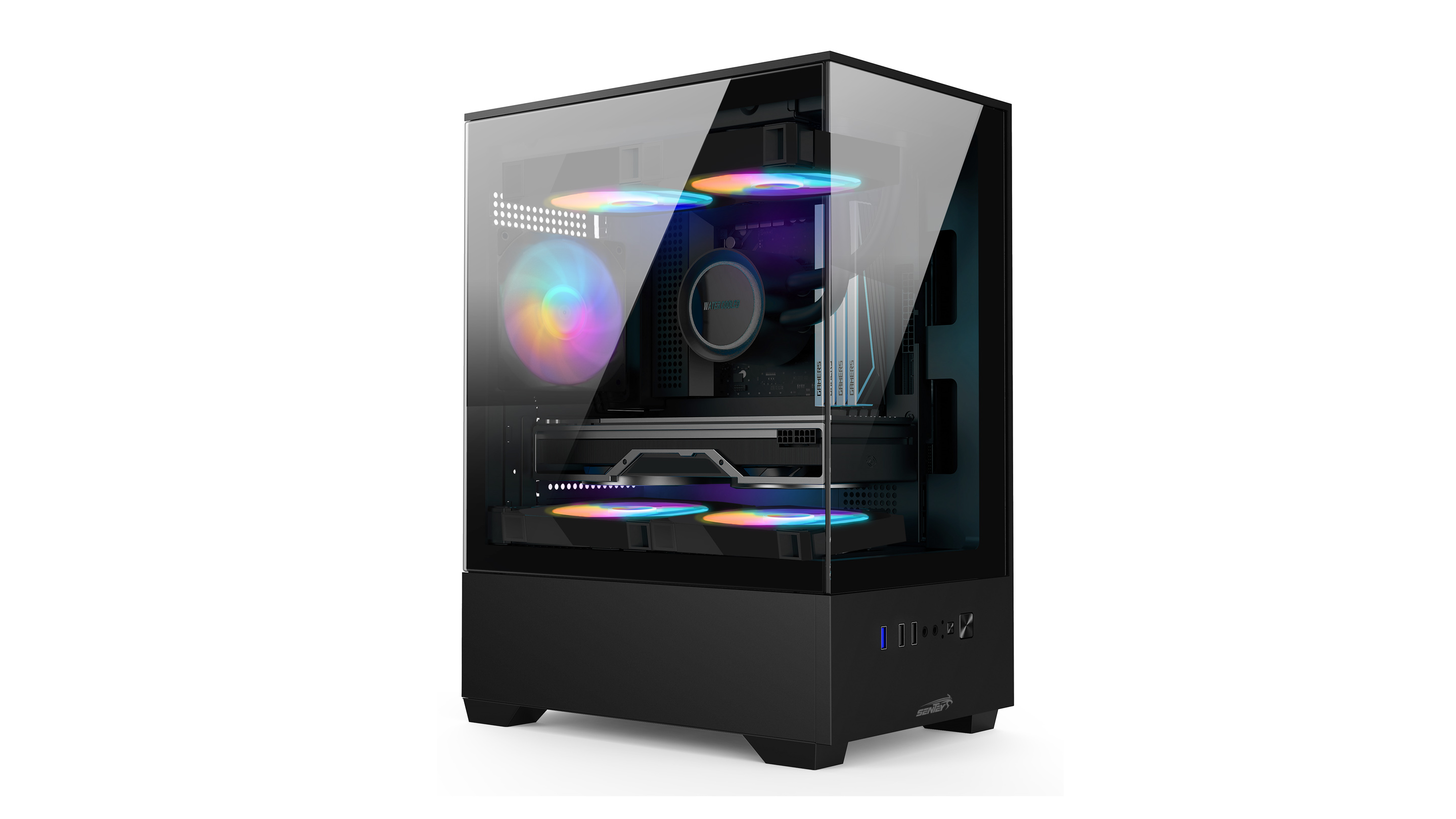 Gabinete Gamer Sentey H11 X5 Fan FRGB Black 6110-SF