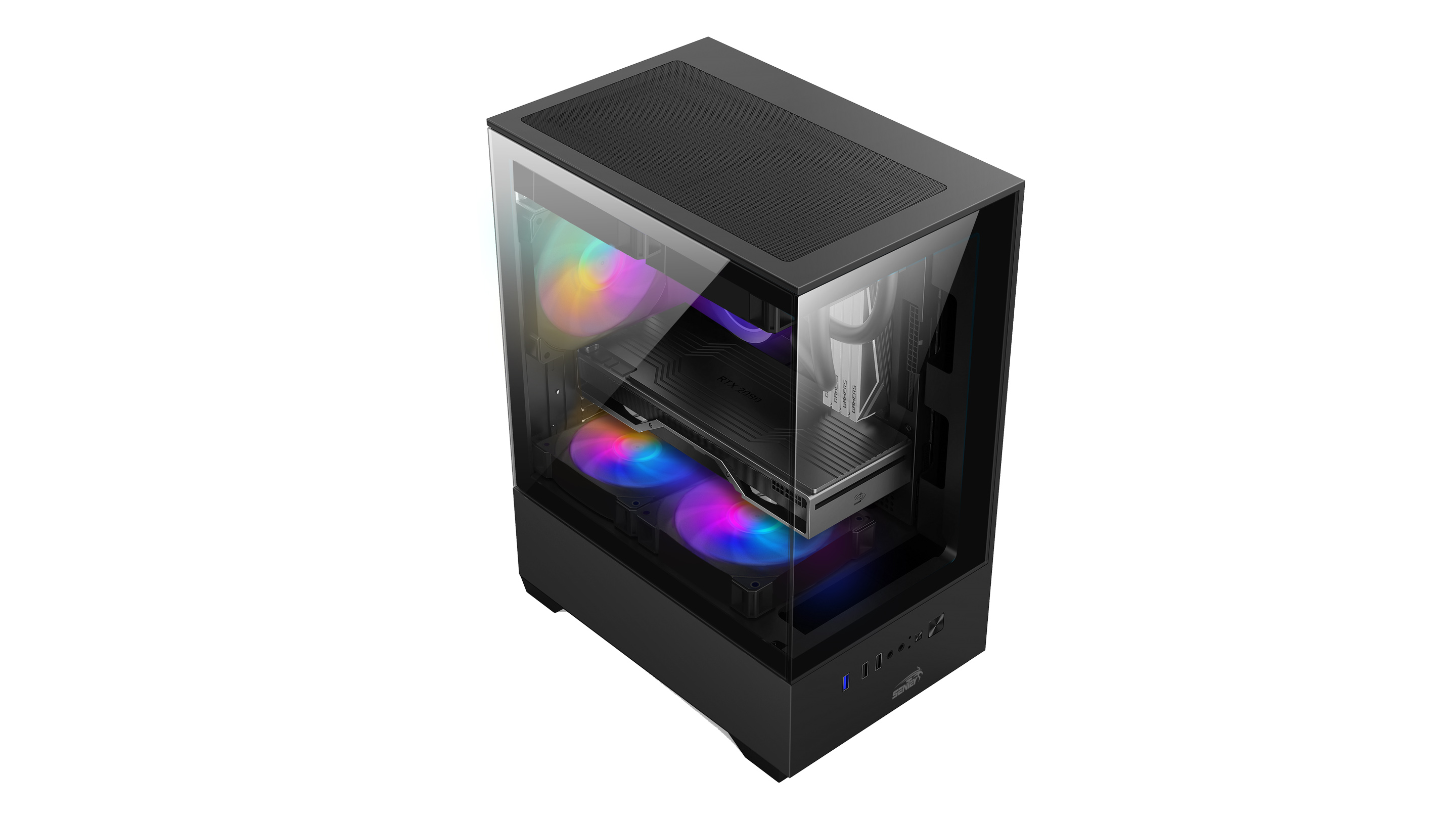 Gabinete Gamer Sentey H11 X5 Fan FRGB Black 6110-SF