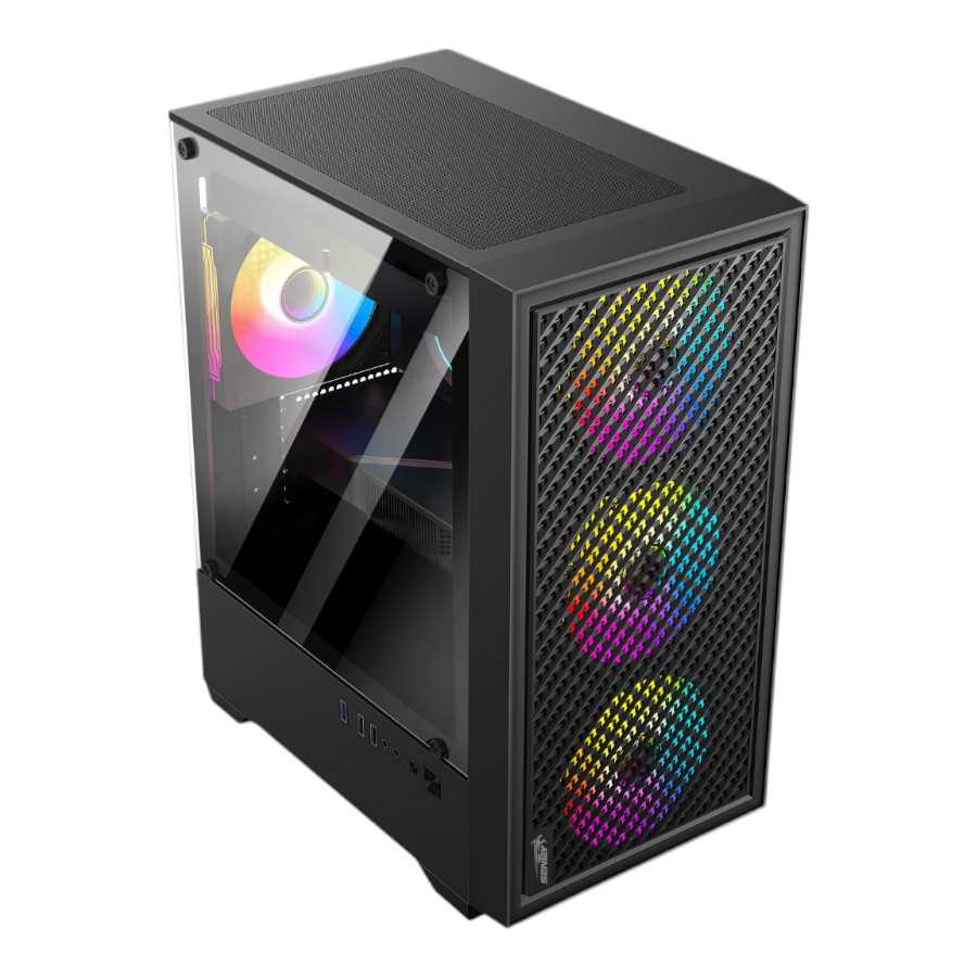 Gabinete Gamer Sentey H12 X4 Fan FRGB Black 6120-SF