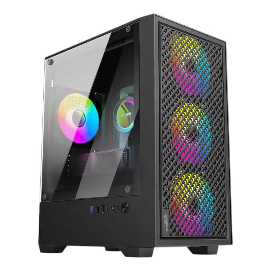 Gabinete Gamer Sentey H12 X4 Fan FRGB Black 6120-SF