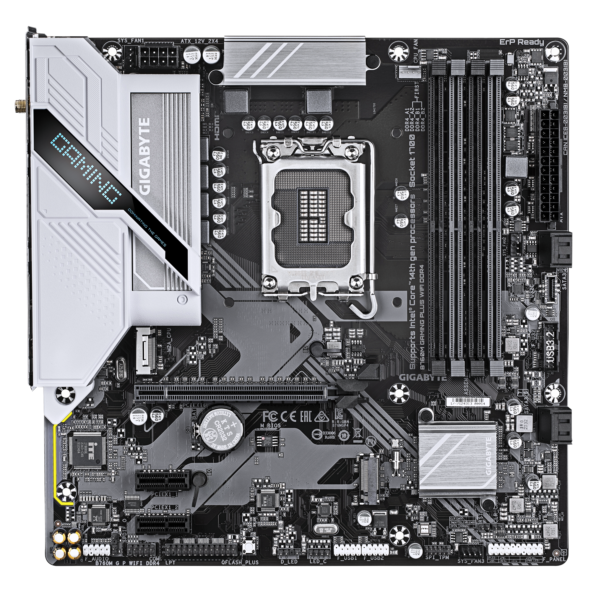 Motherboard Intel Gigabyte B760M Gaming Plus WIFI DDR4 S1700