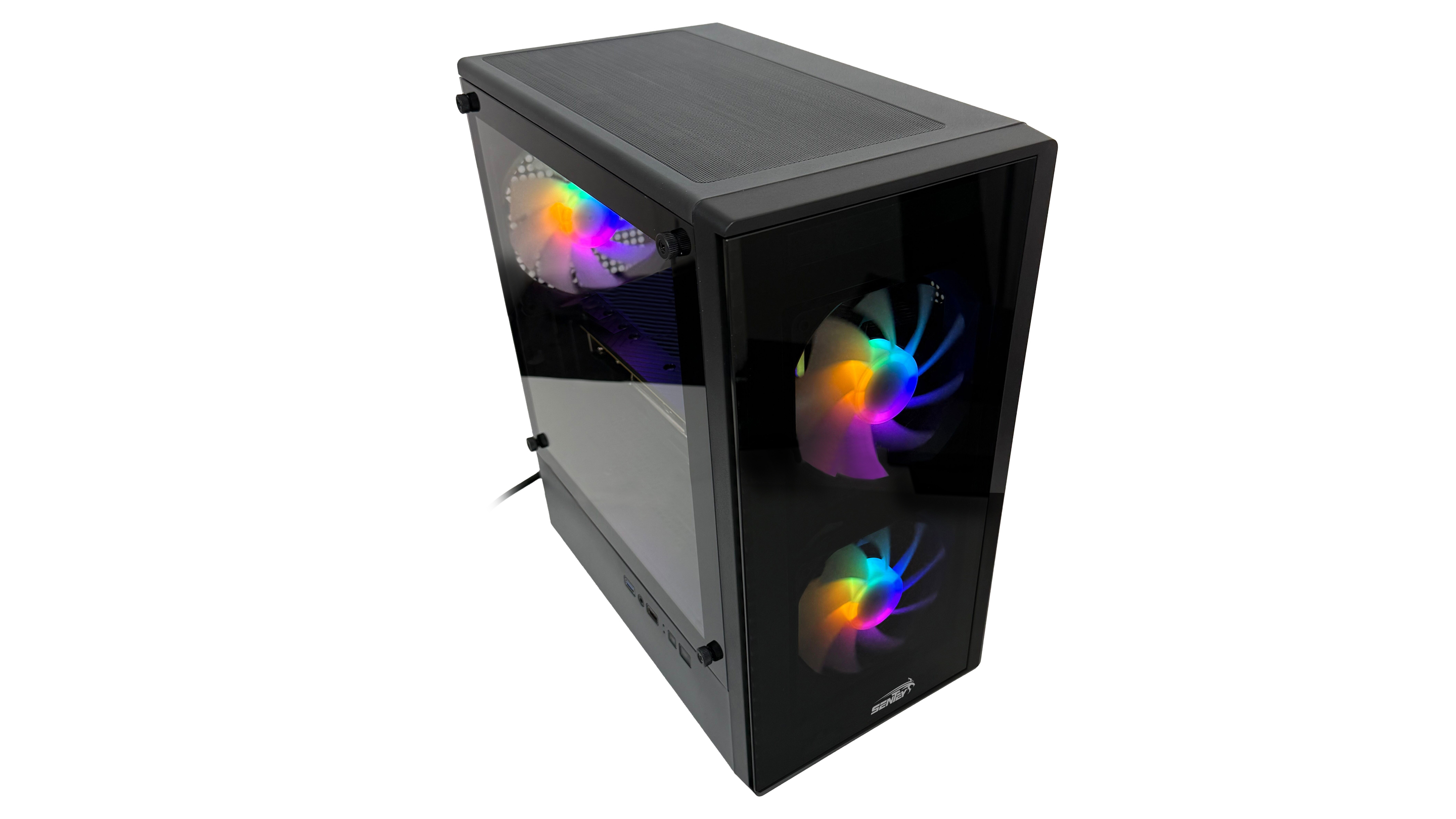 Gabinete Gamer Sentey T5 X3 Fan ARGB Black T5BLK-SF