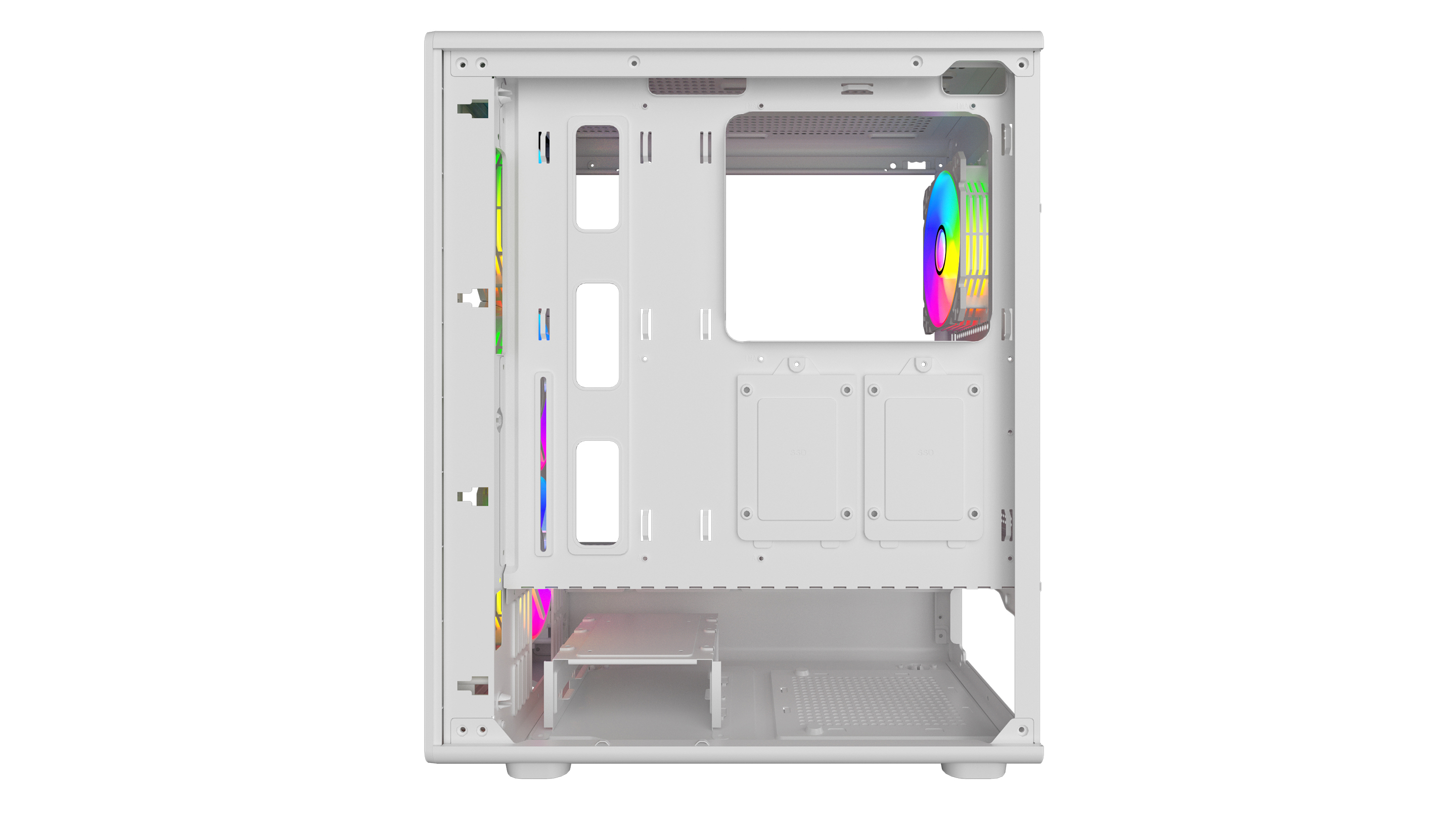 Gabinete Gamer Sentey M40 X4 Fan ARGB White M40WHT-SF