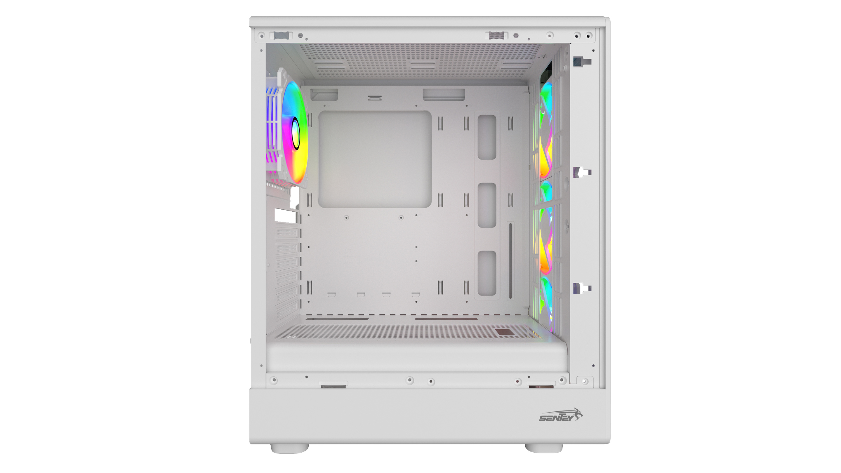 Gabinete Gamer Sentey M40 X4 Fan ARGB White M40WHT-SF
