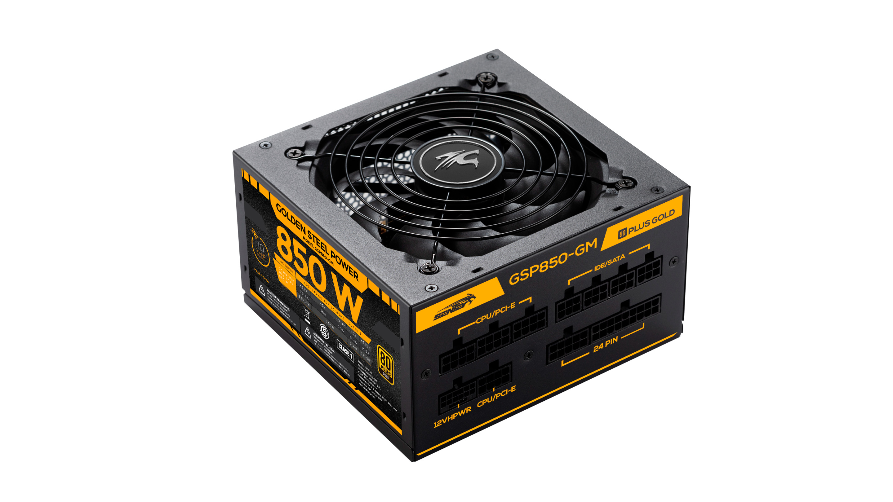 Fuente Certificada Sentey 850W 80 Plus Gold Golden Steel Full Modular GSP850-GM