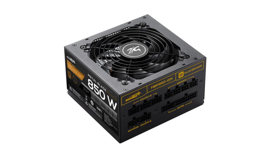 Fuente Certificada Sentey 850W 80 Plus Bronze Metal Blade Full Modular MBP850-GM
