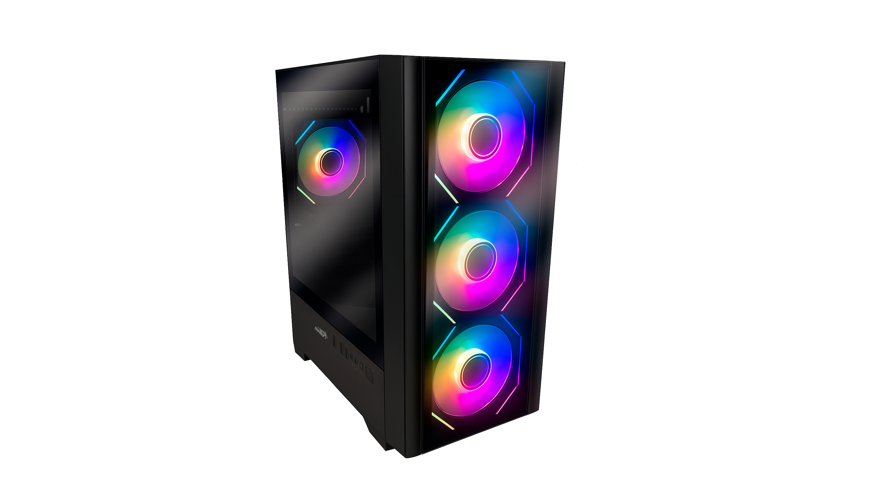 Gabinete Gamer Sentey T10 X4 Fan ARGB Black T10-SF