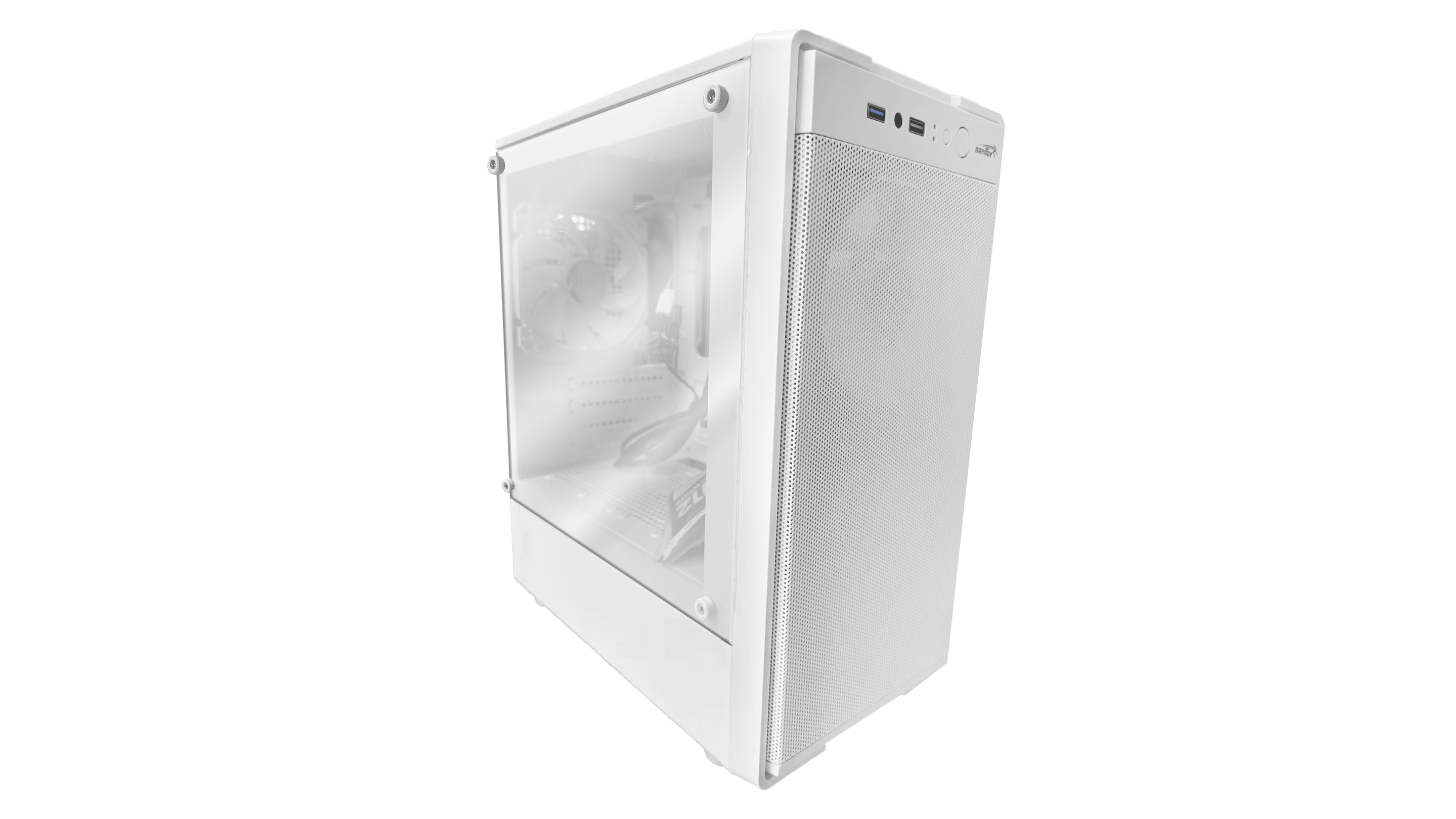 Gabinete Gamer Sentey M12 X3 Fan ARGB White M12WHT-SF