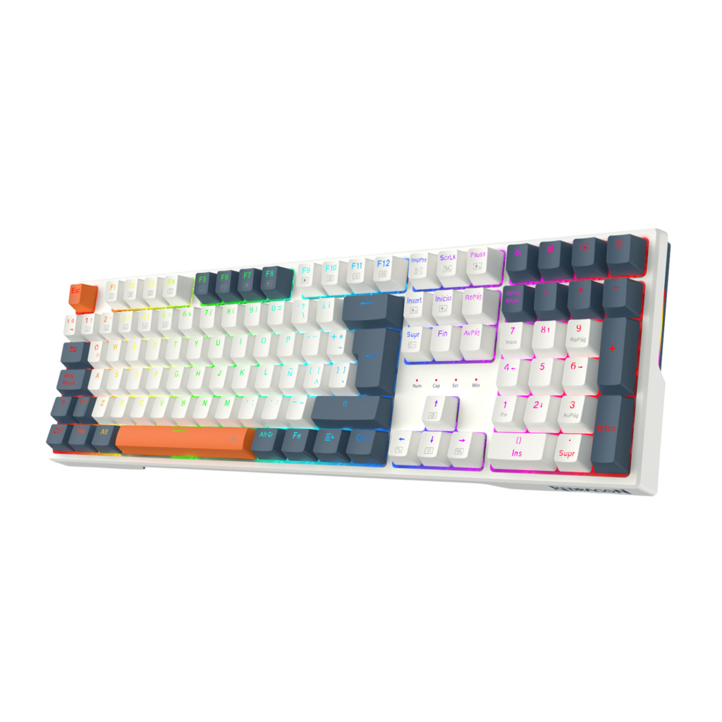 Perifericos Teclado USB Redragon Trundle Switch Red Gamer Mecanico K668WBO-RGB