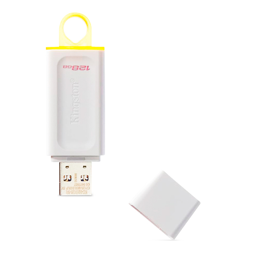 Almacenamiento Pendrive Kingston 128GB 3.2 DataTraveler Exodia White KC-U2G128-5R
