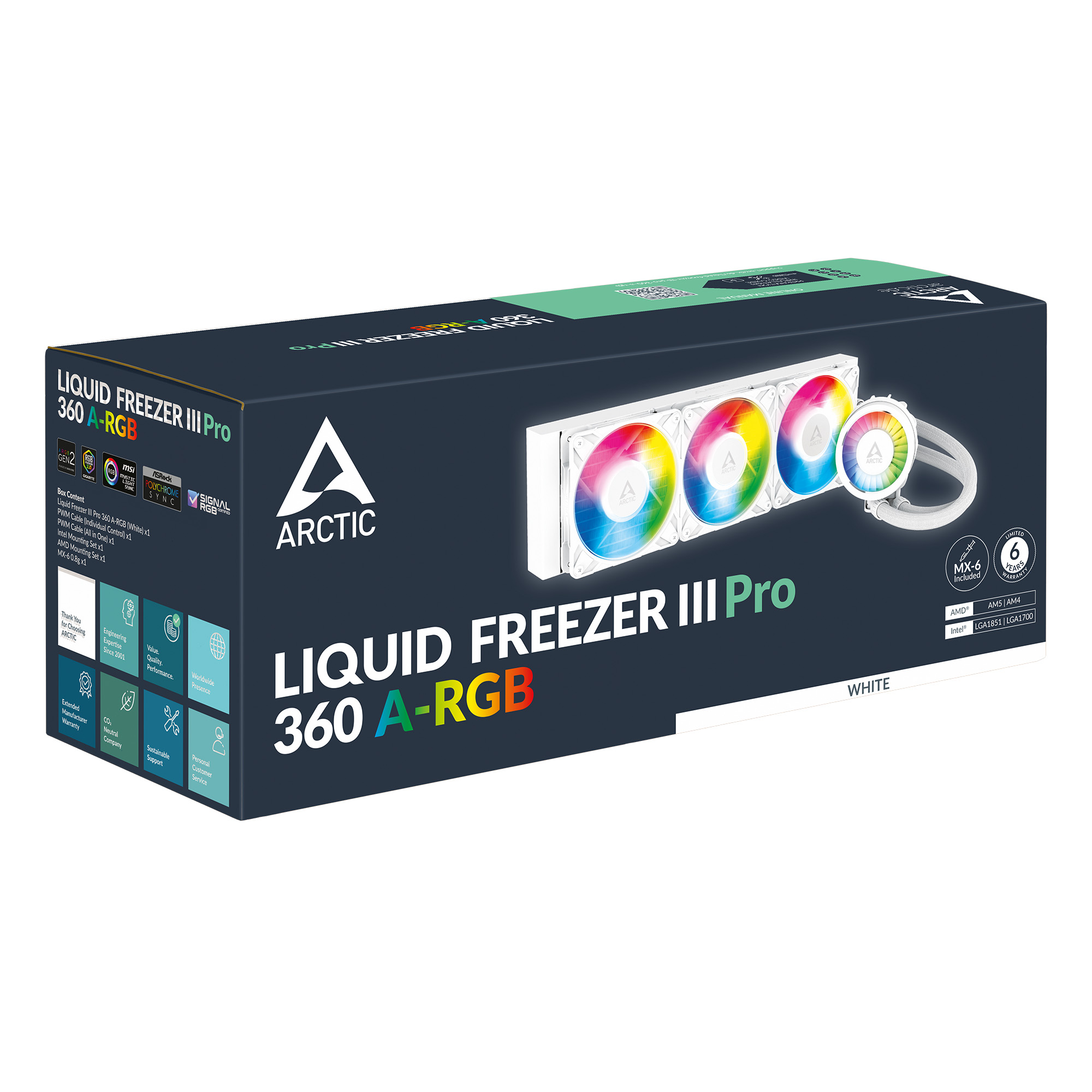 Refrigeracion Water Cooler Arctic Liquid Freezer III Pro 360 A-RGB White