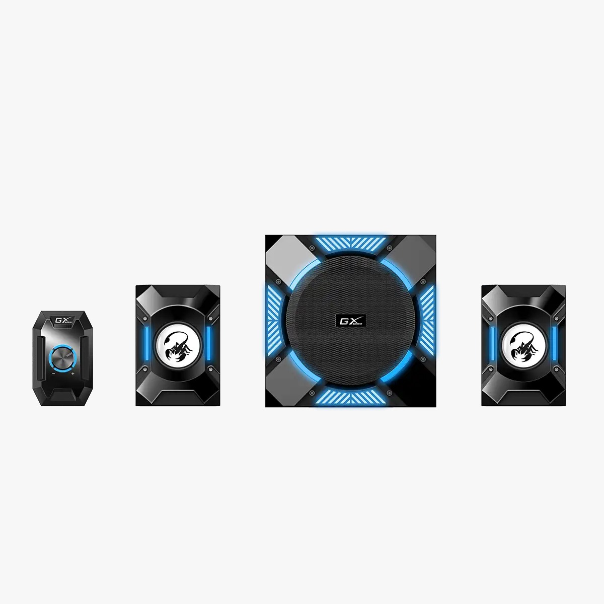 Perifericos Parlante GX SW-G2.1 1200 Black 36W RMS