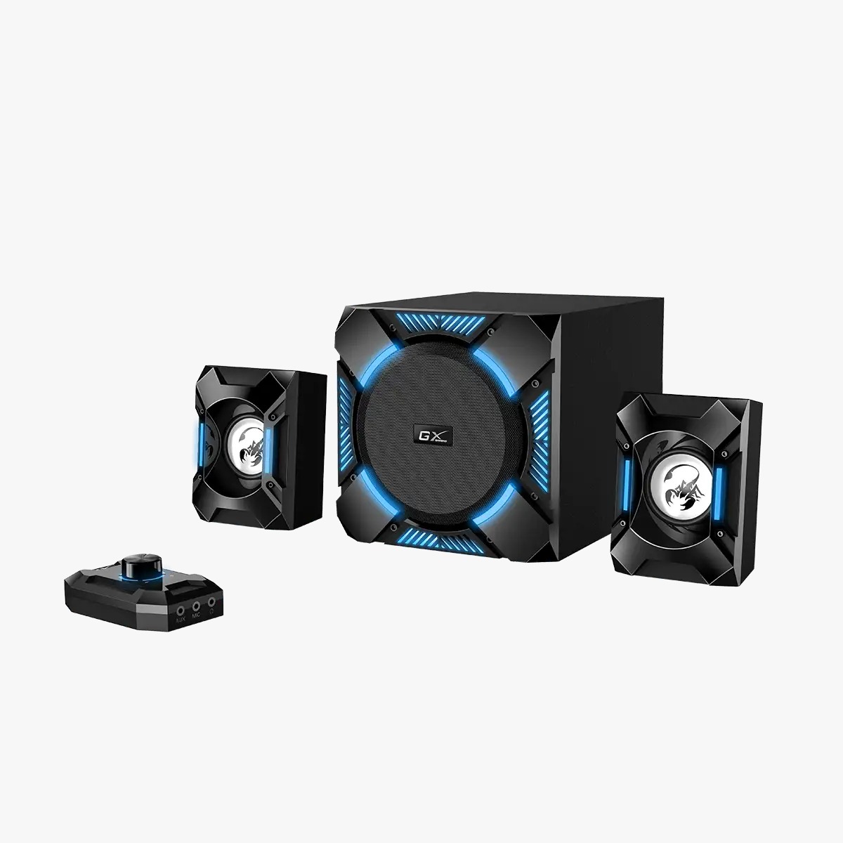 Perifericos Parlante GX SW-G2.1 1200 Black 36W RMS