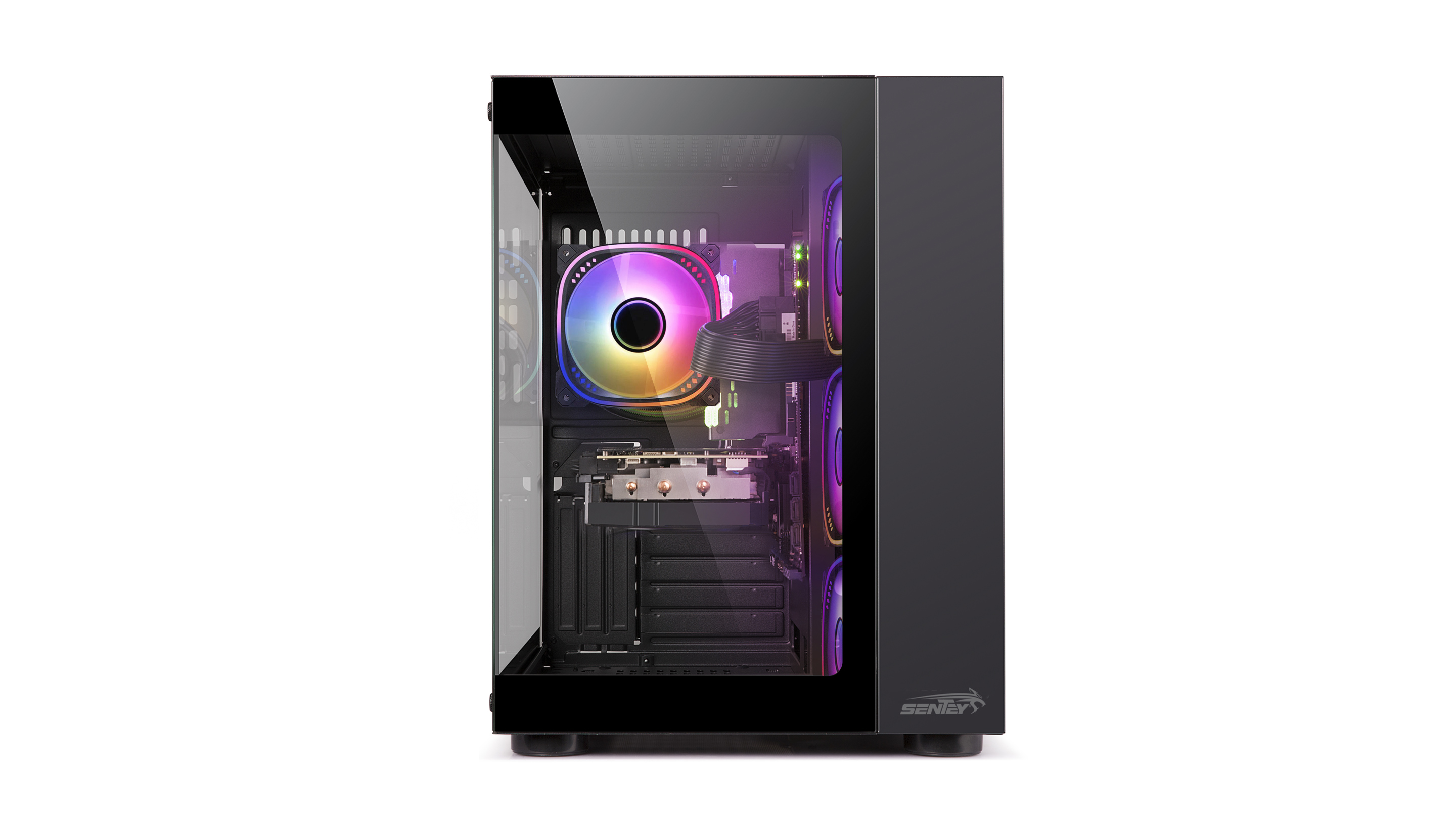 Gabinete Gamer Sentey A30 X4 Fan ARGB Black GS-8100 — foto 4