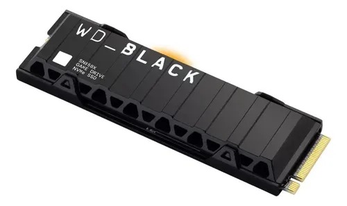 Almacenamiento Disco Solido SSD NVMe Western Digital 1TB Black SN850X PCIe 4.0 M.2 C/Disipador WDS100T2XHE-00BCA0