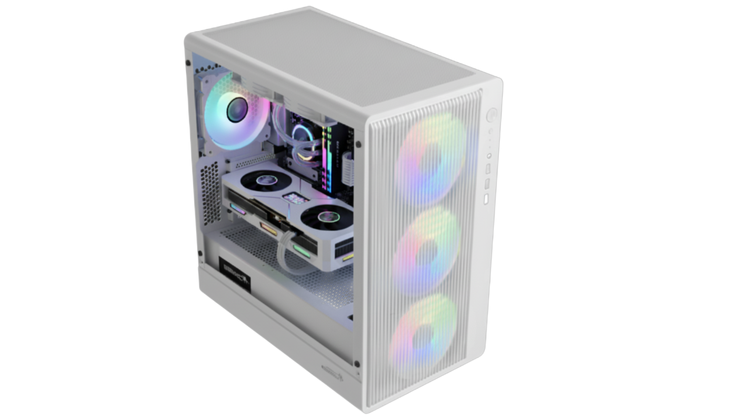 Gabinete Gamer Sentey BACKFIRE X4 Fan ARGB White BACKFIRE-WHTA