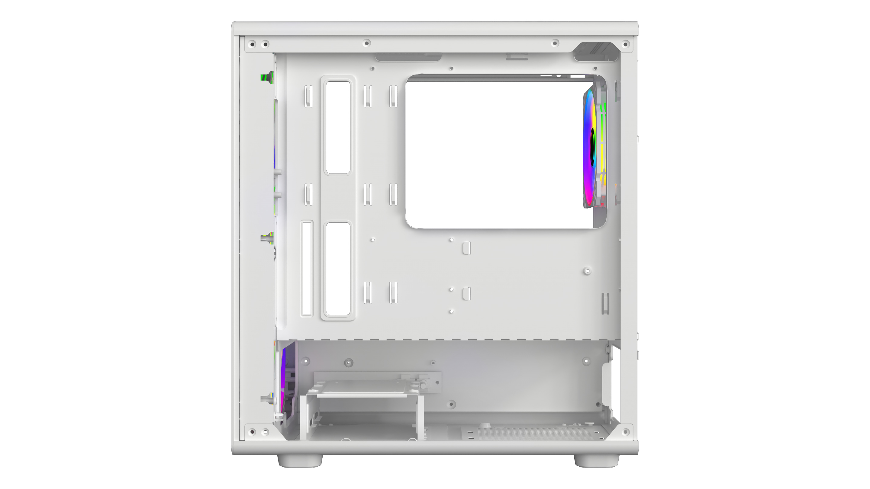 Gabinete Gamer Sentey BACKFIRE X4 Fan ARGB White BACKFIRE-WHTA