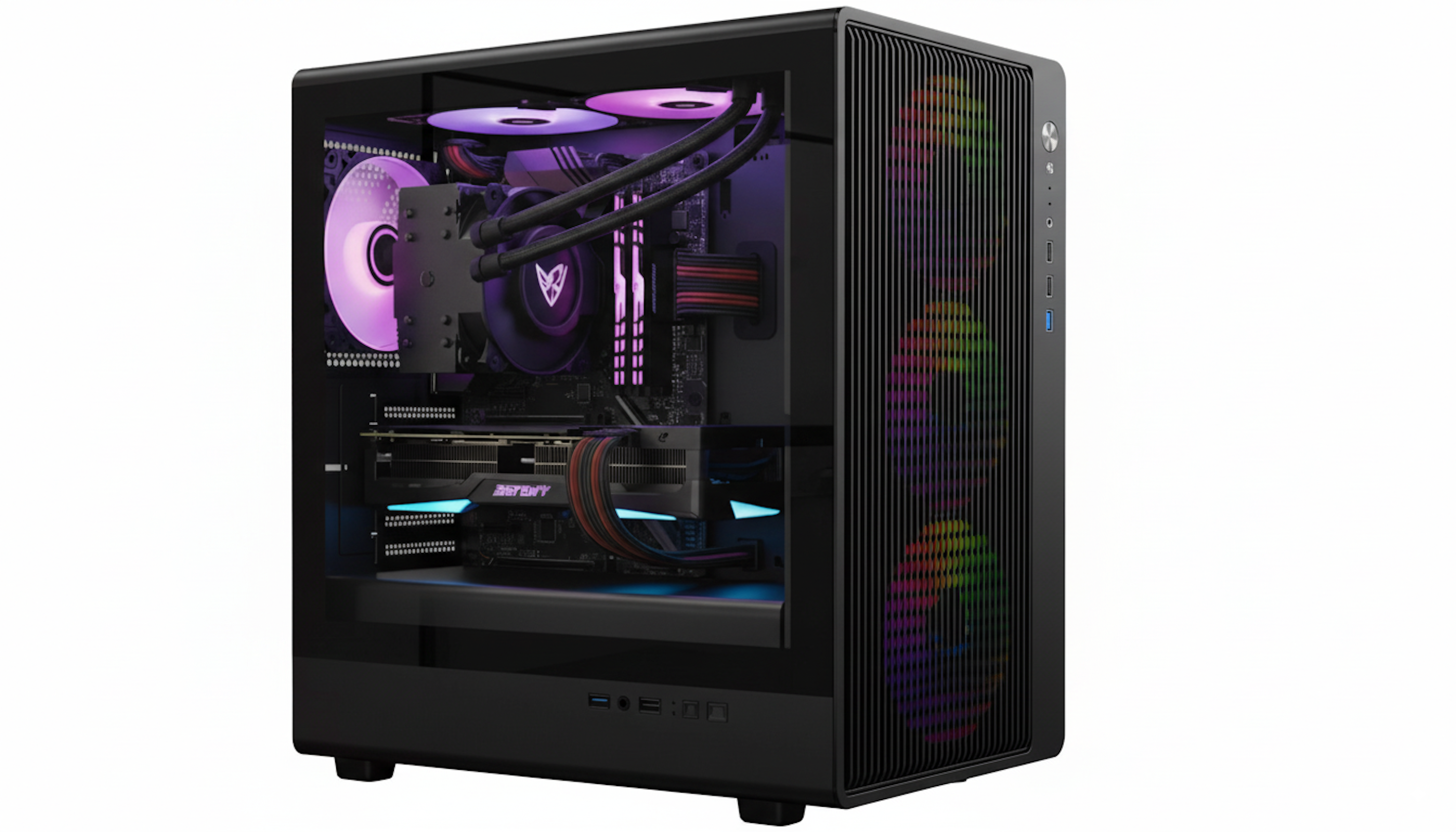 Gabinete Gamer Sentey BACKFIRE X4 Fan ARGB Black BACKFIRE-BLKA