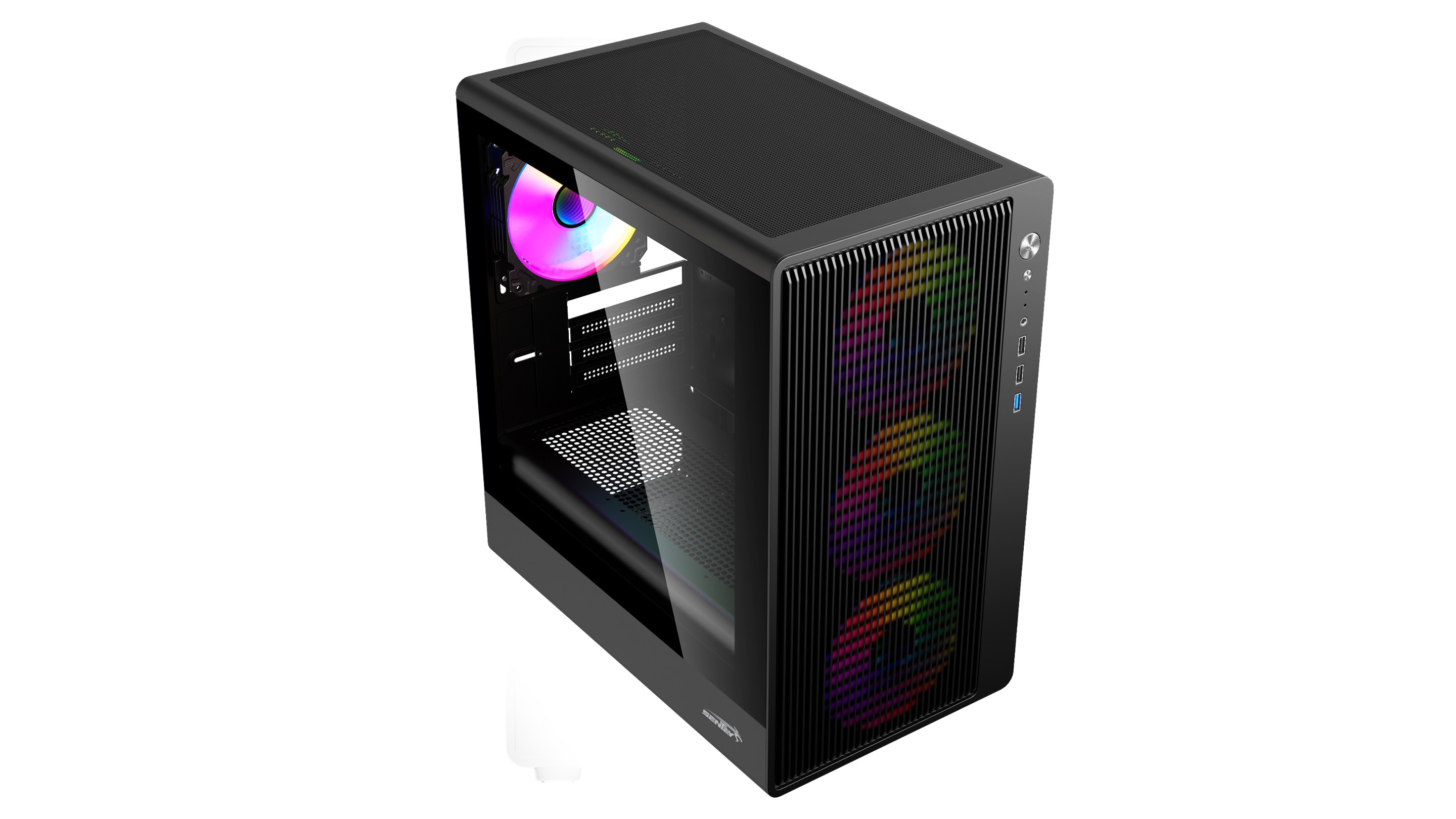 Gabinete Gamer Sentey BACKFIRE X4 Fan ARGB Black BACKFIRE-BLKA