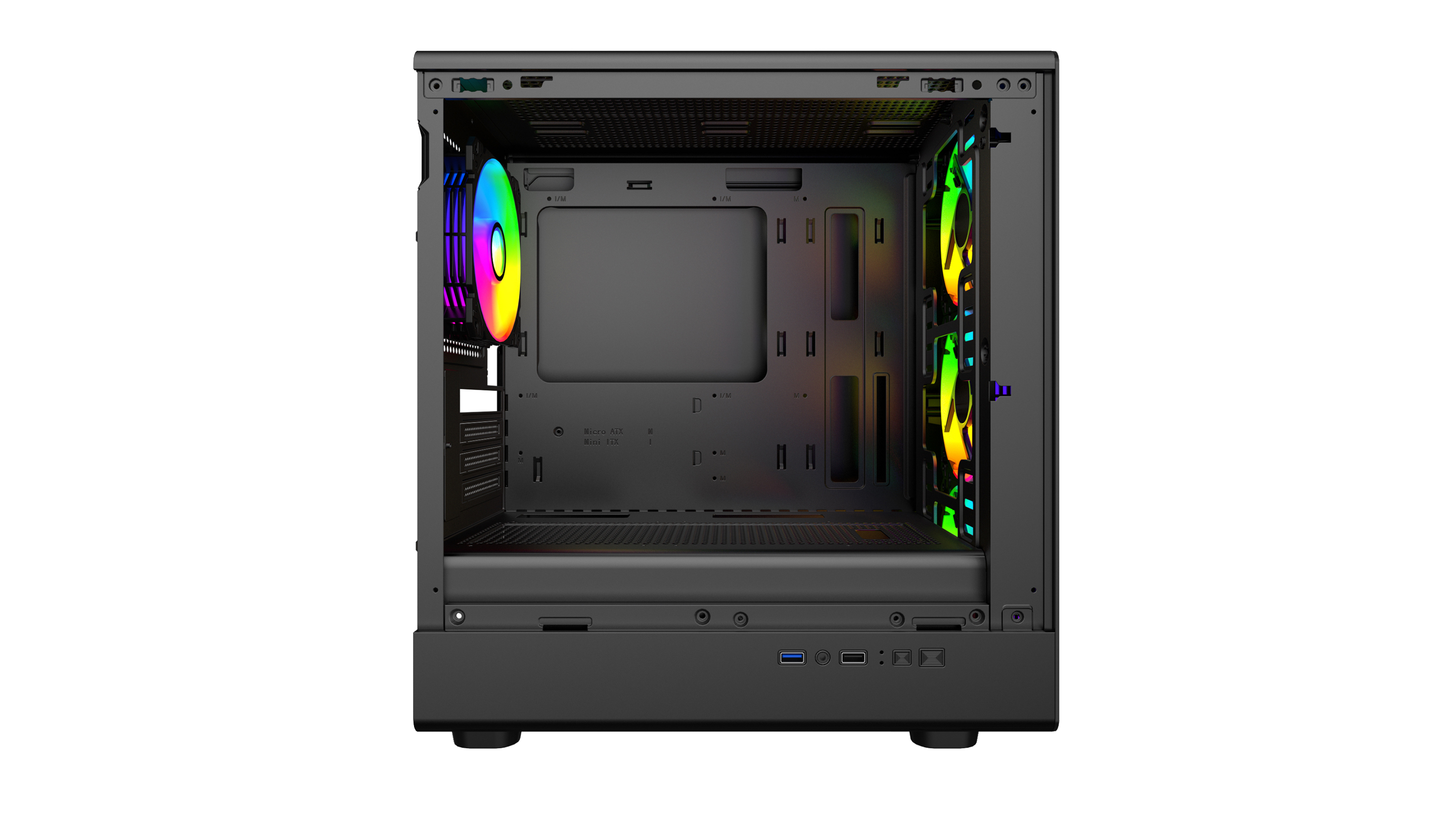 Gabinete Gamer Sentey BACKFIRE X4 Fan ARGB Black BACKFIRE-BLKA
