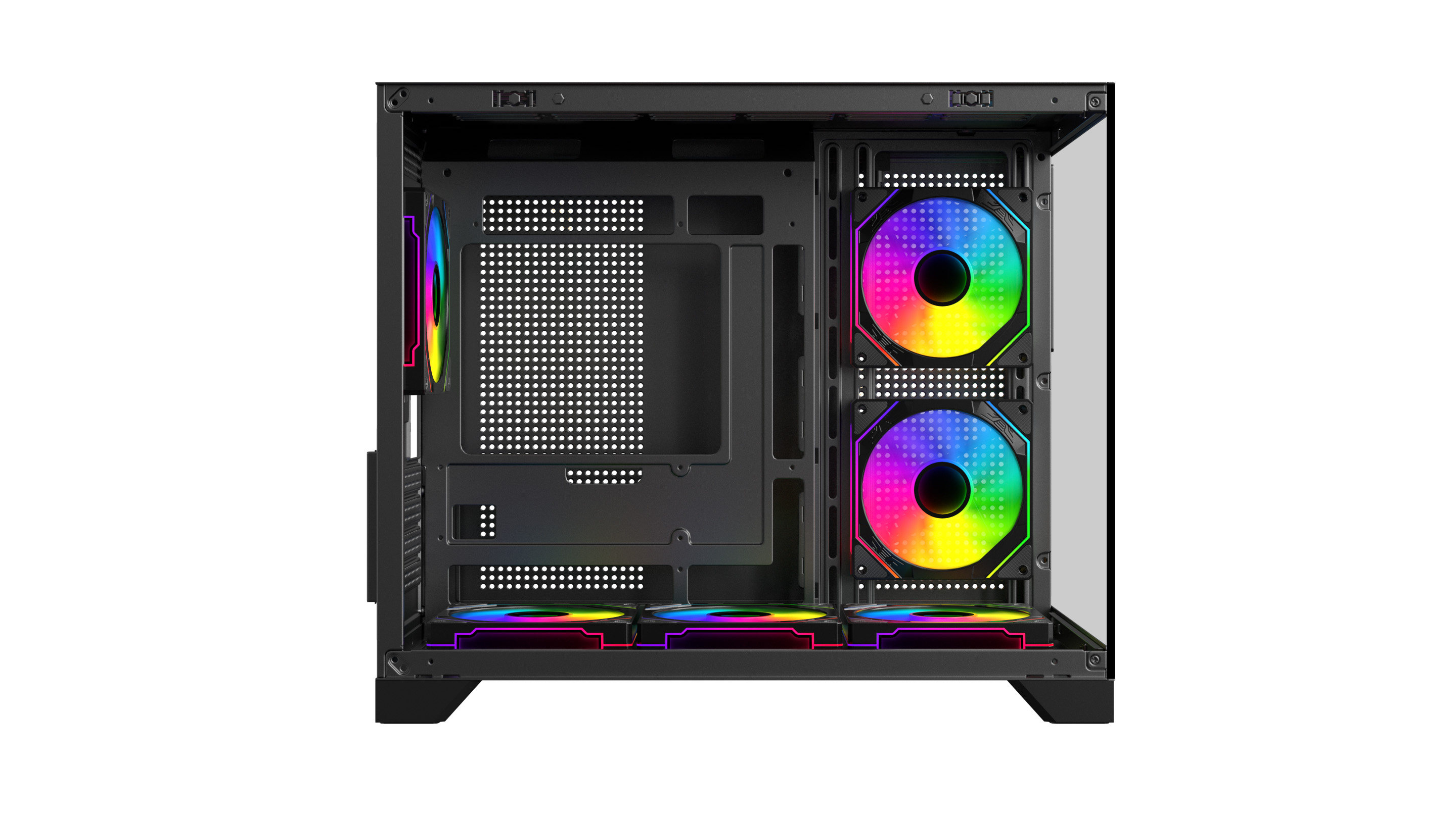 Gabinete Gamer Sentey A20 PRO X6 Fan ARGB Black A20PRO-BLK