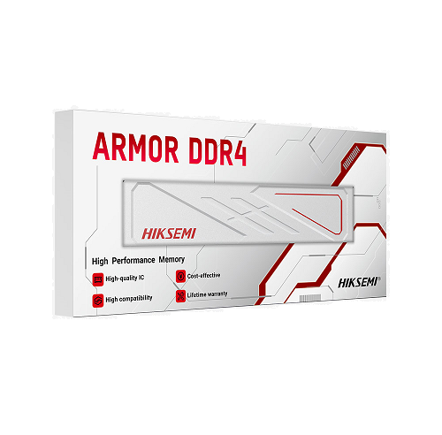 Memoria Ram DDR4 8GB Hiksemi 3200MHz Armor White HSC408U32E2