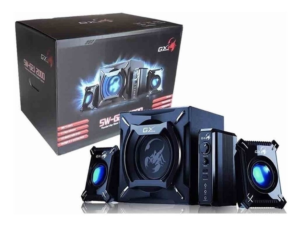Perifericos Parlante Genius GX SW-G2.1 2000 Black 45W RMS