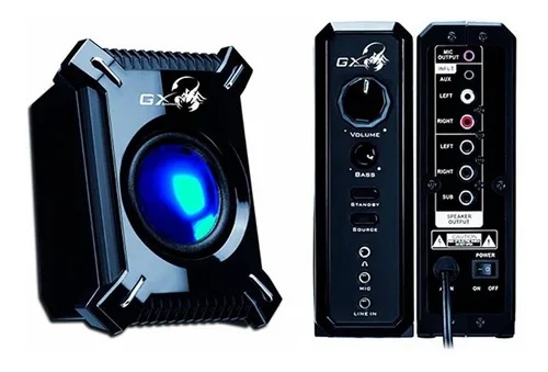 Perifericos Parlante Genius GX SW-G2.1 2000 Black 45W RMS