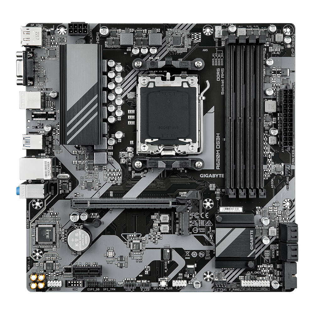 Motherboard Amd Gigabyte A620M DS3H AM5