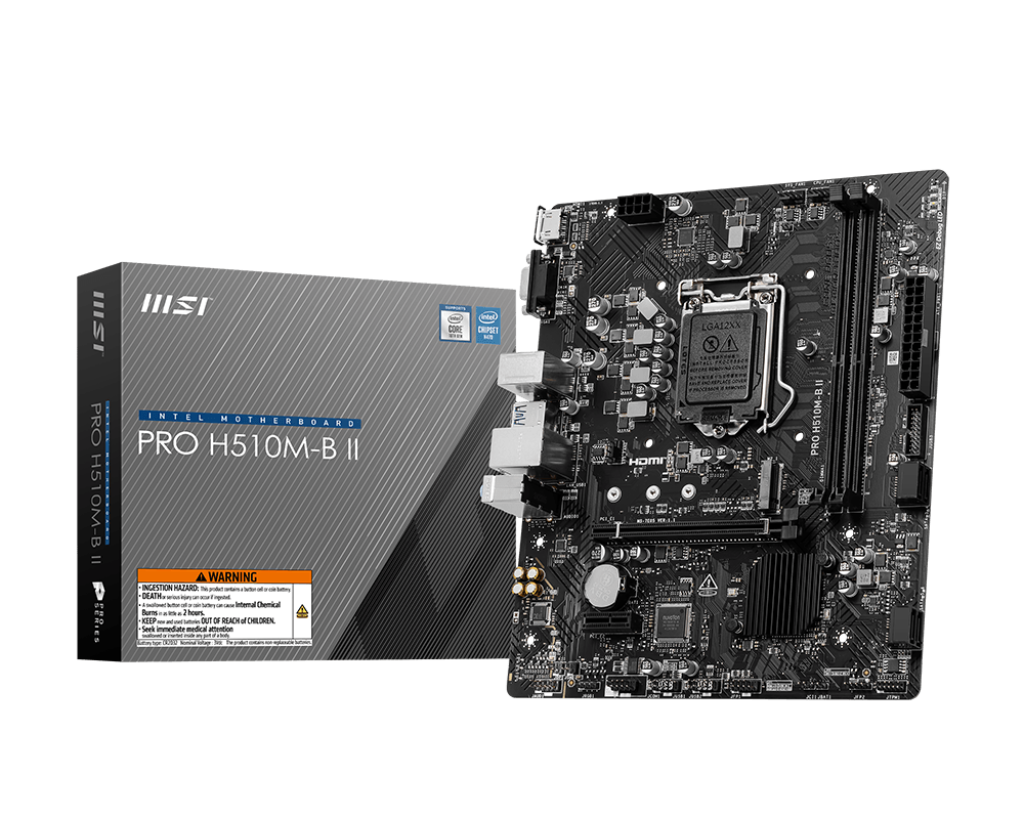 Motherboard Intel MSI PRO H510M-B II S1200