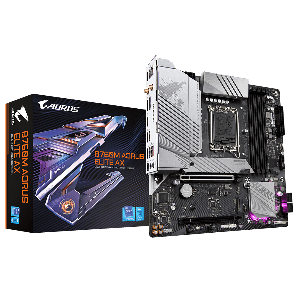 Motherboard Intel Gigabyte Aorus B760M Aorus Elite AX DDR5 S1700