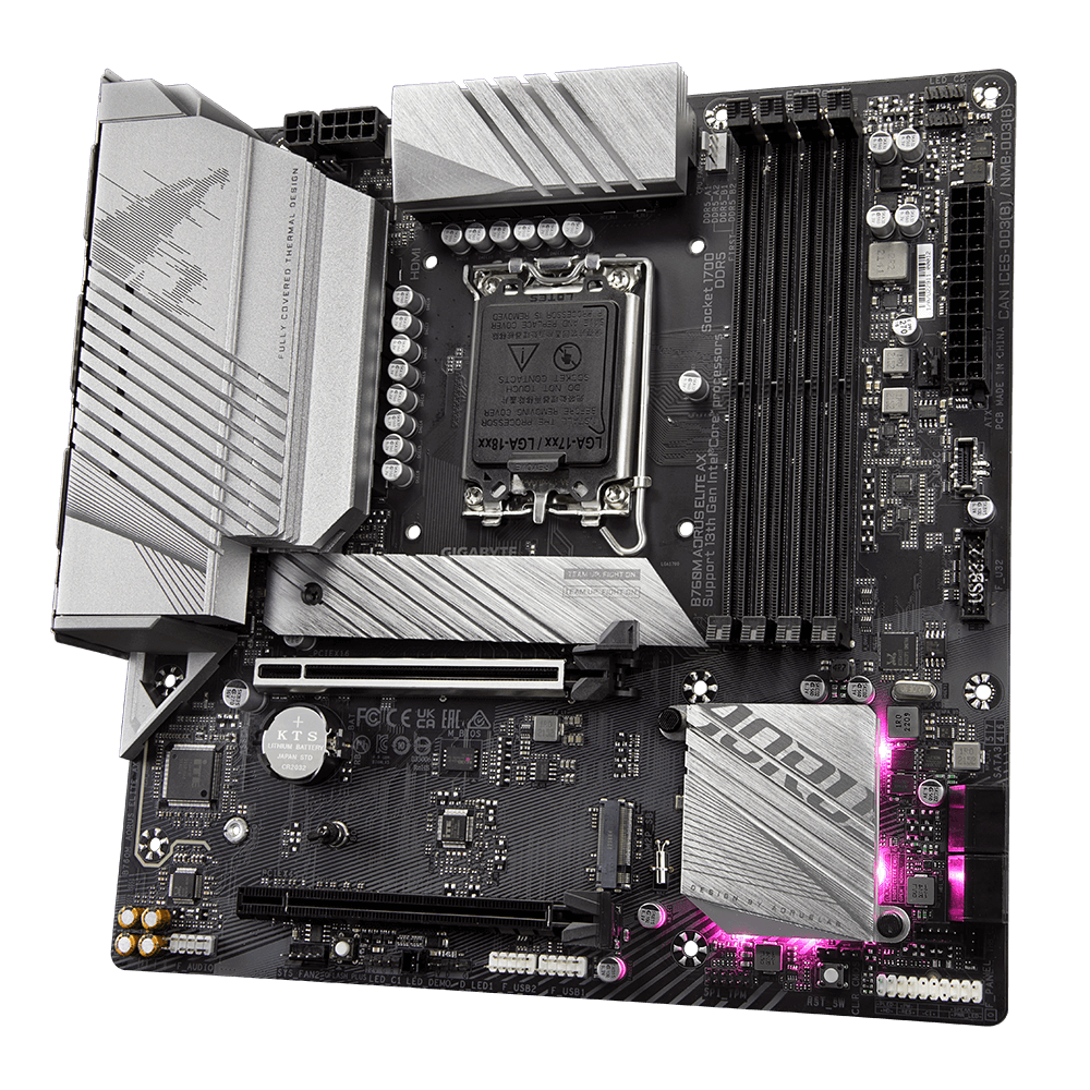 Motherboard Intel Gigabyte Aorus B760M Aorus Elite AX DDR5 S1700