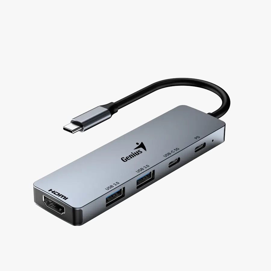 Cable Adaptador Genius Hub Usb Tipo C A 1x Hdmi /2x Usb 3.0 /1x Usb Tipo C UH-500