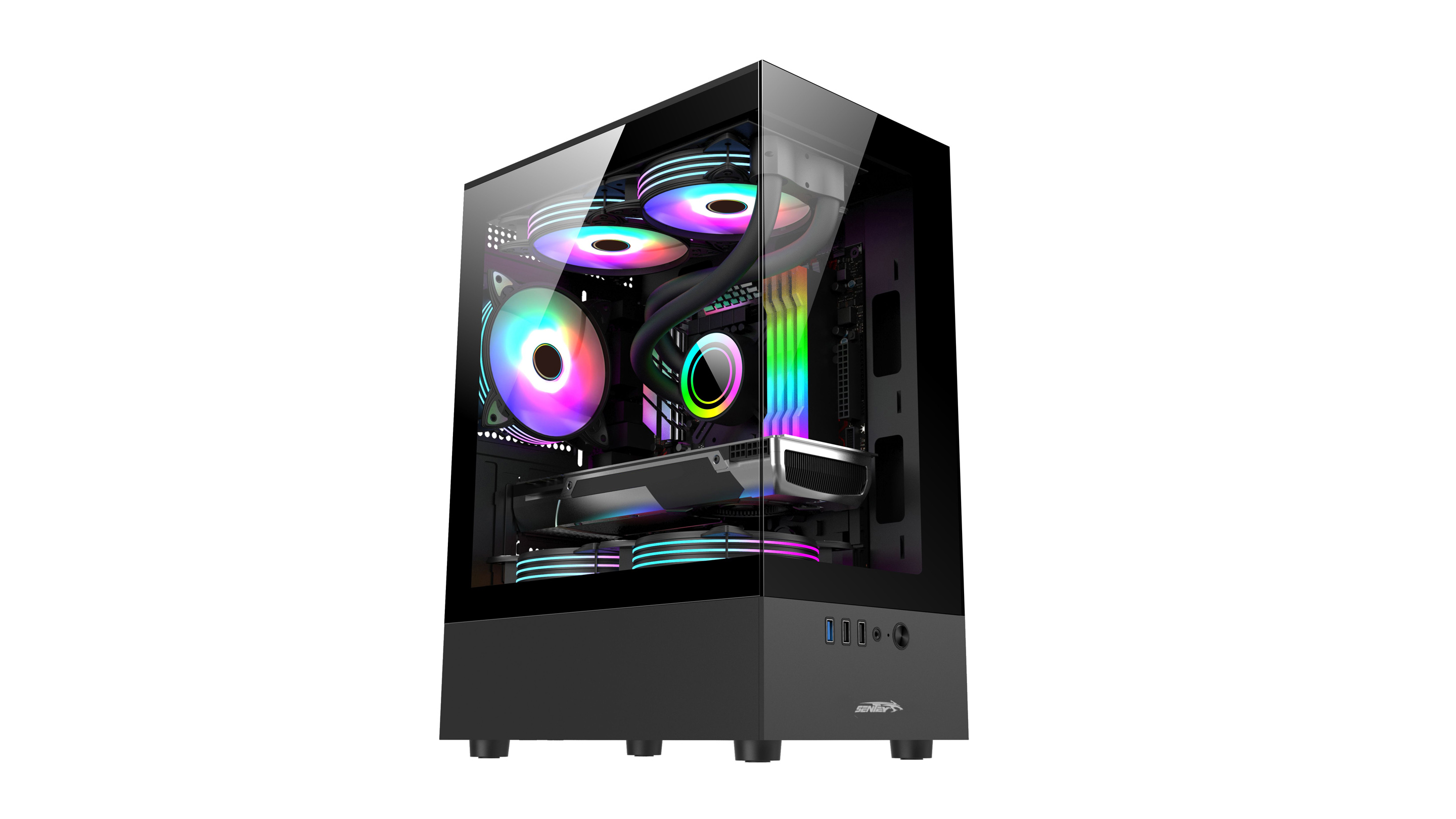 Gabinete Gamer Sentey H10 Black