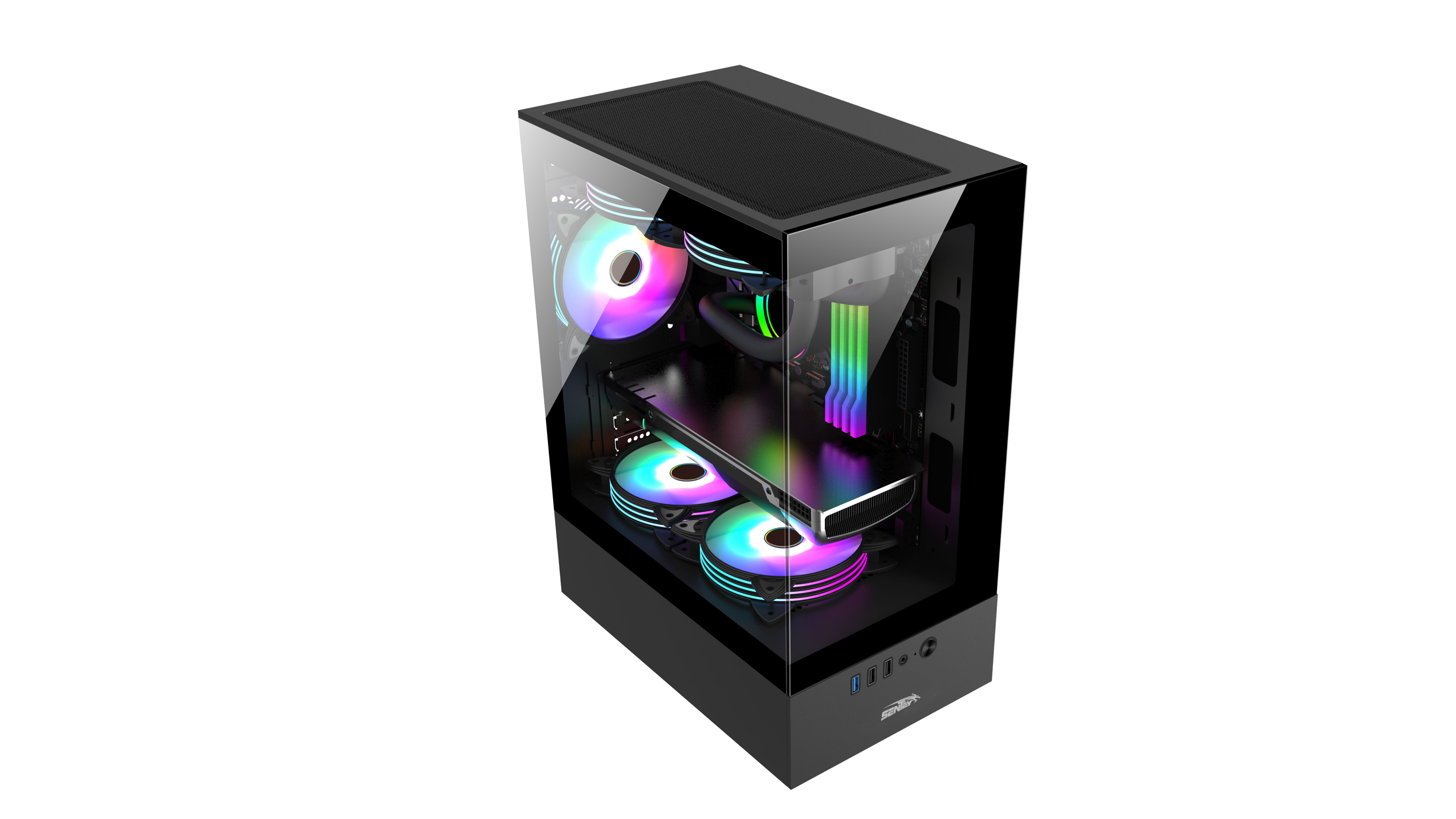 Gabinete Gamer Sentey H10 Black