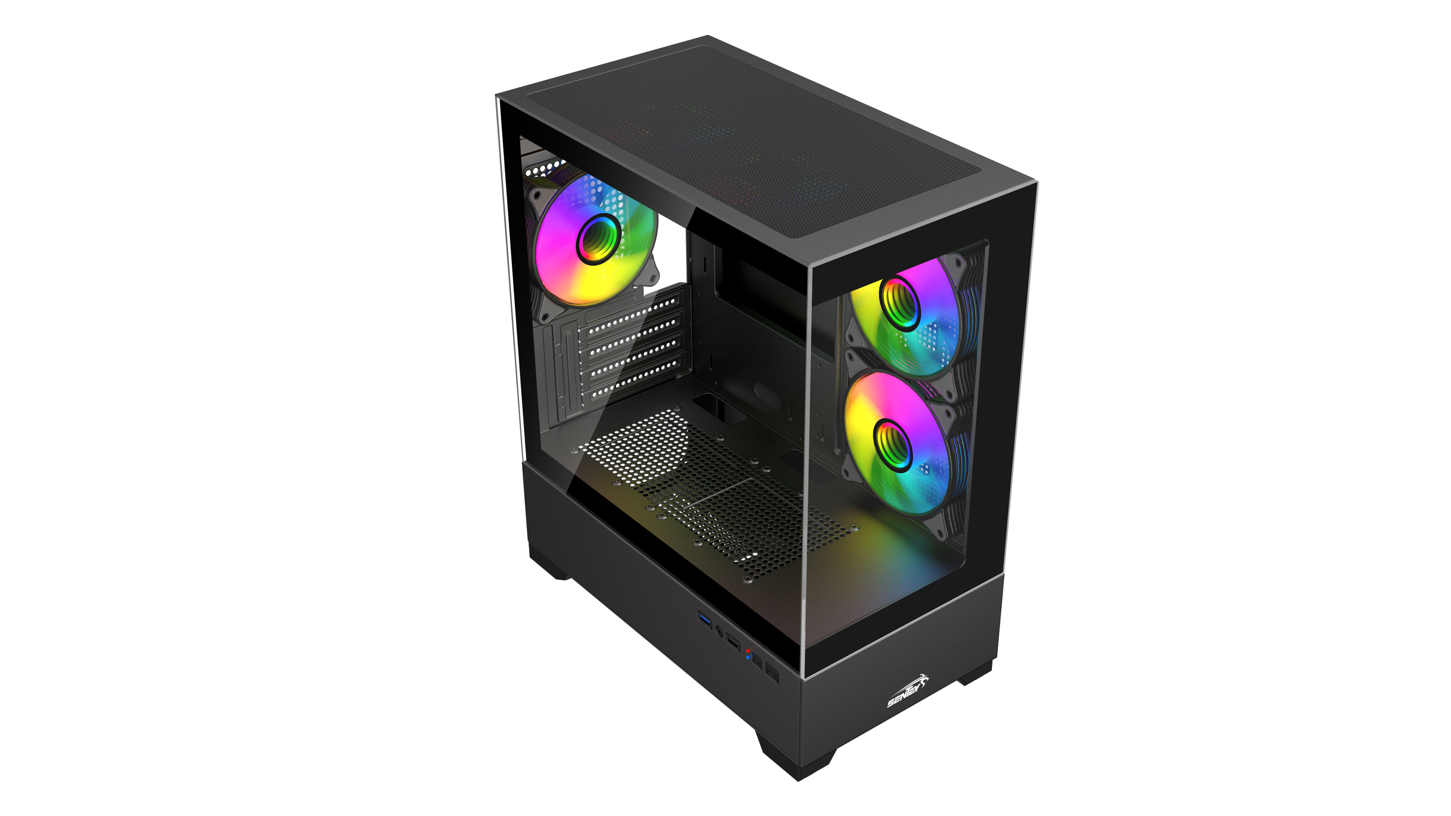 Gabinete Gamer Sentey H30 X5 Fan ARGB Black GS-6130-ARGB-BLACK