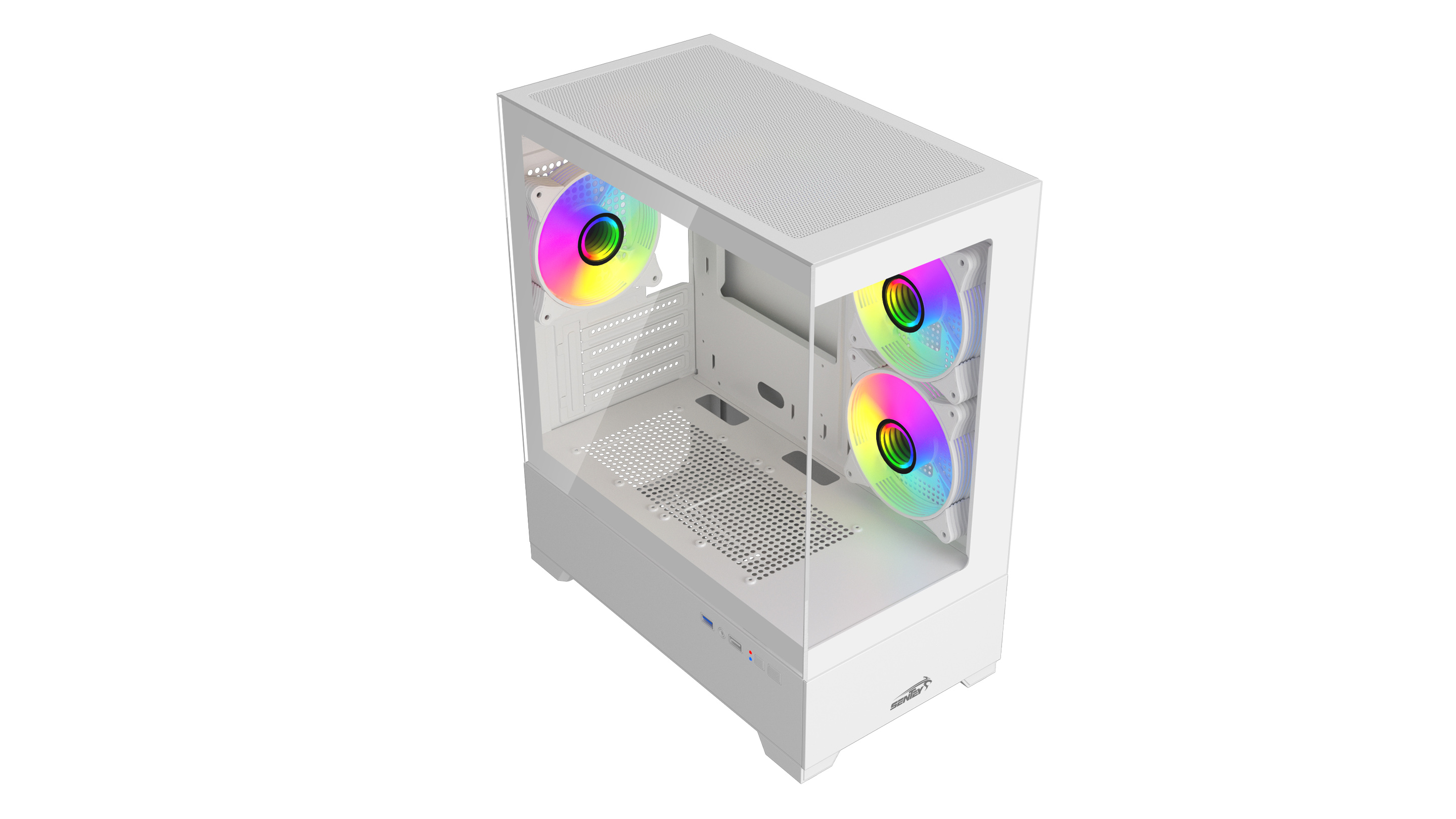 Gabinete Gamer Sentey H30 X5 Fan ARGB White GS-6130-ARGB-WHITE