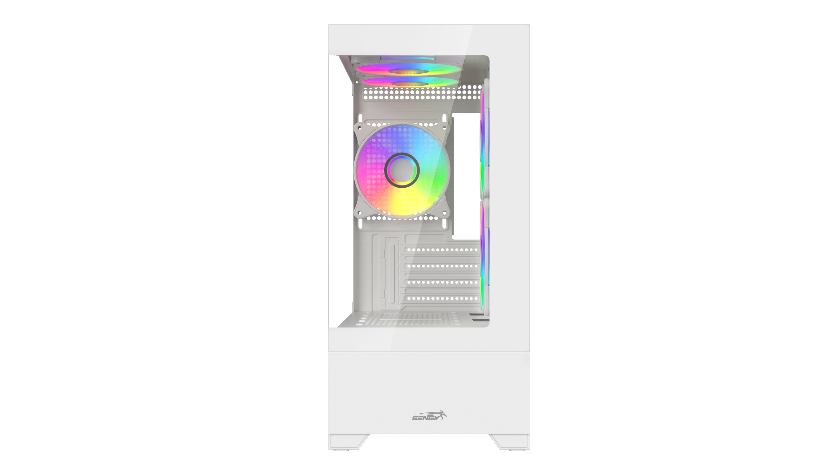 Gabinete Gamer Sentey H30 X5 Fan ARGB White GS-6130-ARGB-WHITE