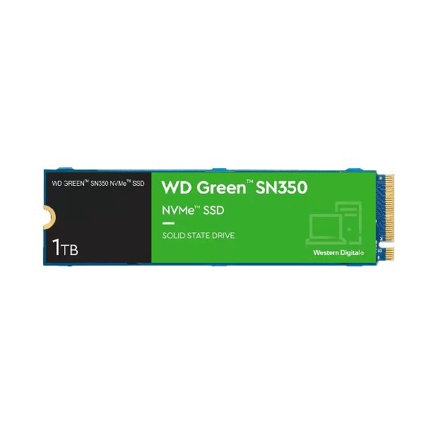 Almacenamiento Disco Solido SSD NVMe Western Digital 1TB SN350 Green M.2 WDS100T2G0C-00CDH0