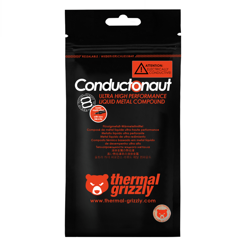 Refrigeracion Metal Liquido Thermal Grizzly Conductonaut 1g TG-C-001-R